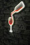 Wallity Iluminación Decorativa LED de Plástico Blanco y Rojo